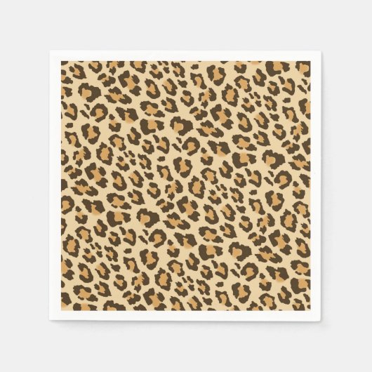 Leopard Print Napkins Serviette (Vorderseite)
