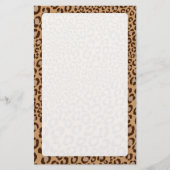 Leopard Print/Natural/Add Hintergrundfarbe!! Briefpapier (Vorderseite)