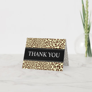 Leopard Print/Natural/Dankeschön Karten