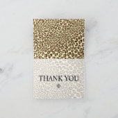 Leopard Print/Natural/Dankeschön Karten (Innenseite)