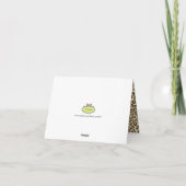 Leopard Print/Natural/Dankeschön Karten (Rückseite)