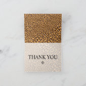 Leopard Print/Natural/Dankeschön Karten (Innenseite)