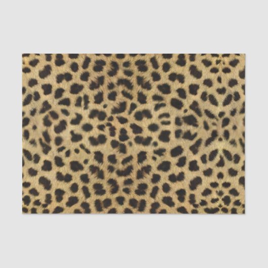 Leopard Print Natural Seidenpapier (Vorderseite)