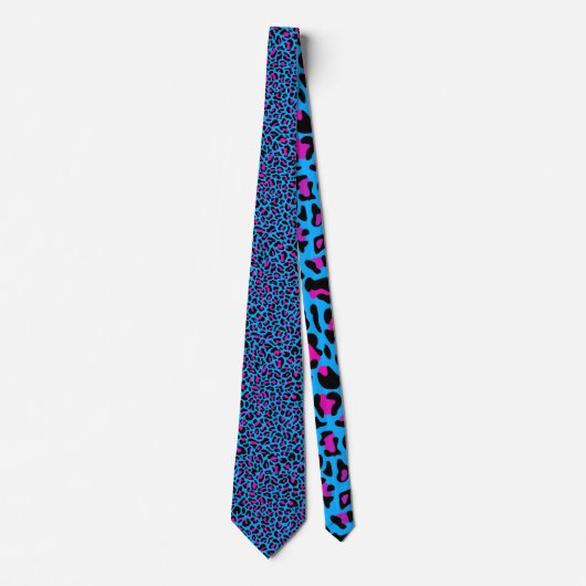 Leopard Print Neck Tie Krawatte (Vorderseite)