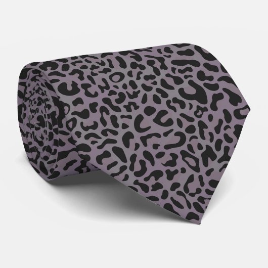 Leopard Print Neck Tie Krawatte (Gerollt)