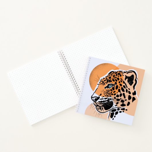 Leopard Print Notebook - Animal Print Journal Notizblock (Innenseite)
