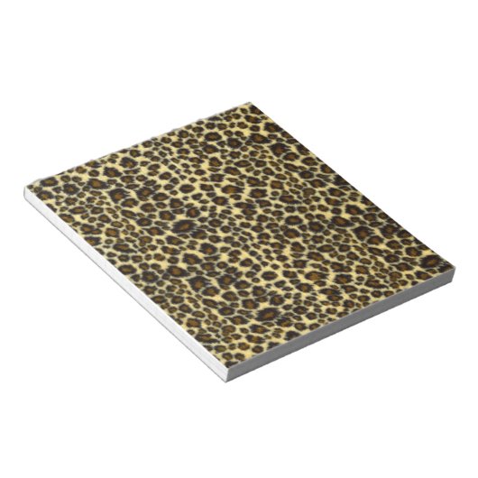 Leopard Print Notepad Notizblock (angewinkelt)