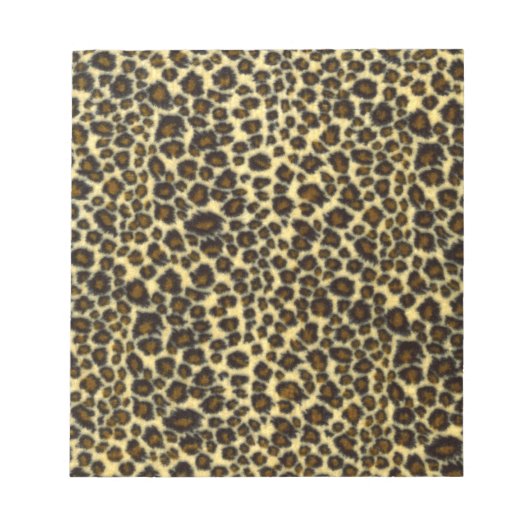 Leopard Print Notepad Notizblock (Vorderseite)