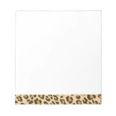 Leopard Print Notepad Notizblock (Vorderseite)