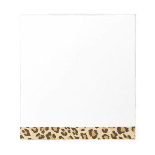 Leopard Print Notepad Notizblock