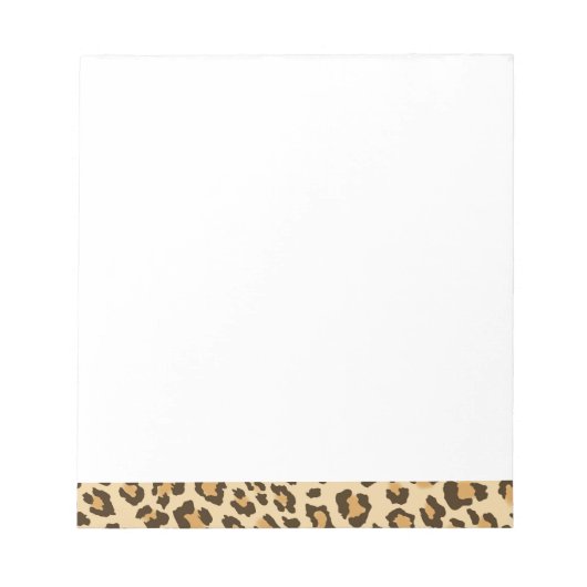 Leopard Print Notepad Notizblock (Vorderseite)