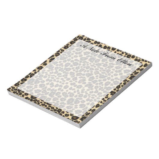 Leopard Print Notizblock (Rotiert)
