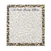 Leopard Print Notizblock (Vorderseite)