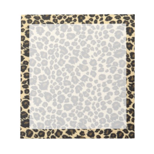 Leopard Print Notizblock (Vorderseite)