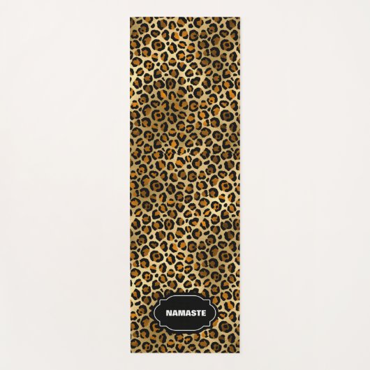 LEOPARD PRINT Öko-freundlicher Yoga Mat Yogamatte (Vorderseite)