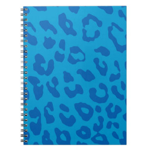 Leopard Print Pale Blues Notizblock