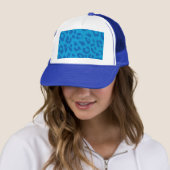 Leopard Print Pale Blues Truckerkappe (Beispiel)