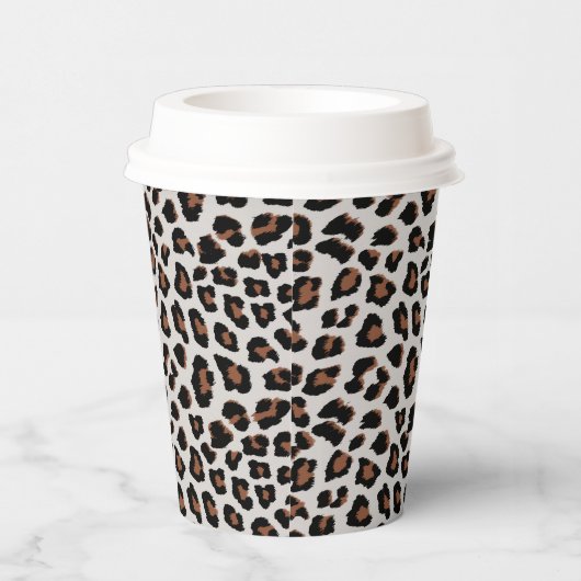Leopard Print Pappbecher (Rechts)