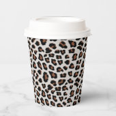 Leopard Print Pappbecher (Vorderseite)