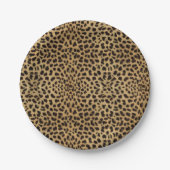 Leopard Print Pappteller (Vorderseite)