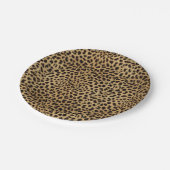 Leopard Print Pappteller (Schrägansicht)