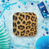 Leopard Print Pappteller (Party)