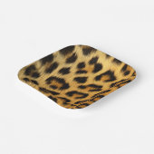 Leopard Print Pappteller (Gewinkelt)