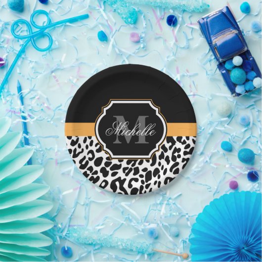 Leopard Print Pappteller (Party)