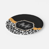 Leopard Print Pappteller (Schrägansicht)