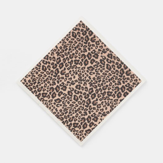 Leopard Print Party Paper Dinner Napkins Tableware Serviette (Ecke)