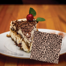 Leopard Print Party Paper Dinner Napkins Tableware Serviette