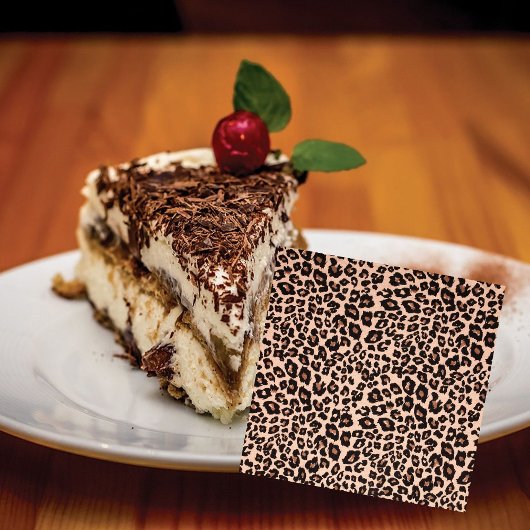 Leopard Print Party Paper Dinner Napkins Tableware Serviette