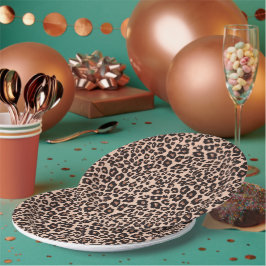 Leopard Print Party Paper Tellers Tableware Pappteller