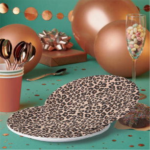 Leopard Print Party Paper Tellers Tableware Pappteller