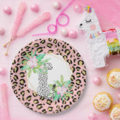 Leopard Print Party Plate Pappteller (Party)