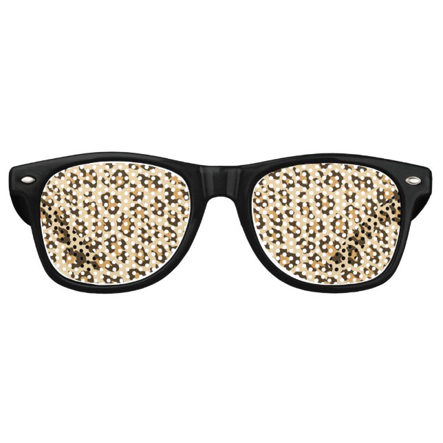 Leopard Print Party Shades Sonnenbrille (Vorderseite)