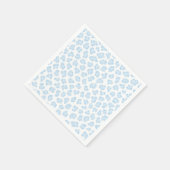 Leopard Print Pastel Blue Sweet Boy Animal Lover Serviette (Ecke)