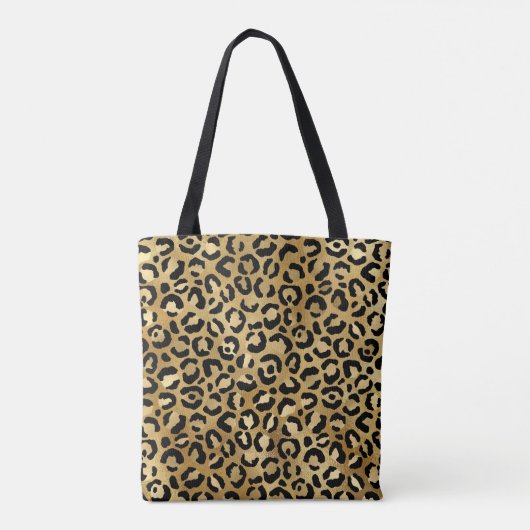 Leopard Print Patches in Gold und Schwarz Monogram Tasche (Rückseite)