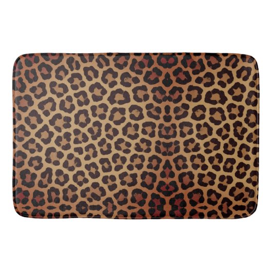 Leopard Print Pattern Badematte (Vorderseite)