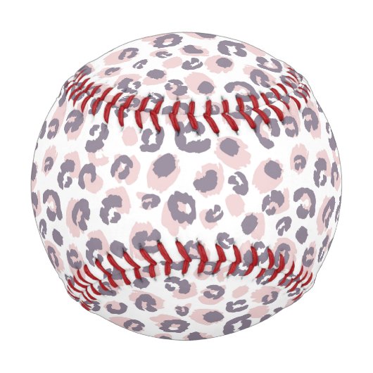 Leopard Print Pattern Baseball (Rückseite)
