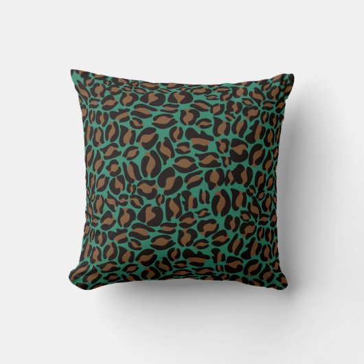 Leopard Print Pattern Classic Dschungel Kissen (Vorderseite)