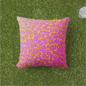 Leopard Print Pattern Classic Dschungel Pink Neon Kissen (Golfball-Marker)
