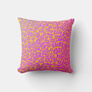 Leopard Print Pattern Classic Dschungel Pink Neon Kissen