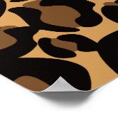 Leopard Print Pattern Classic Dschungel Poster (Ecke)