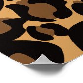 Leopard Print Pattern Classic Dschungel Poster (Ecke)