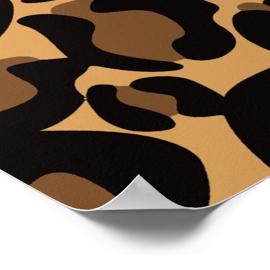 Leopard Print Pattern Classic Dschungel Poster (Ecke)