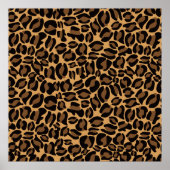 Leopard Print Pattern Classic Dschungel Poster (Vorne)