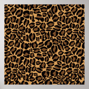 Leopard Print Pattern Classic Dschungel Poster