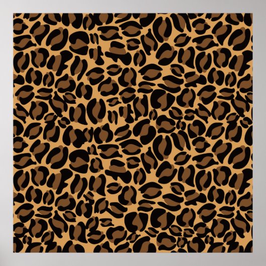 Leopard Print Pattern Classic Dschungel Poster (Vorne)