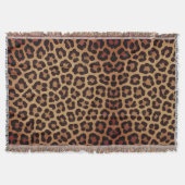 Leopard Print Pattern Decke (Vorderseite)